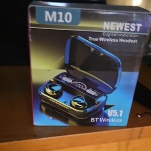 M10 V5.1 True Wireless Earbuds - Black